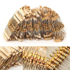 1000Pcs 1/2W 100 Values 1Ω – 10MΩ Assorted Carbon Film Resistors Assortment Kit