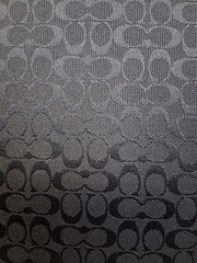 Coach Monogram Folder Portfolio Black For Writing Paper Pad Documents Holder