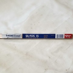 Lucas Milhaupt Sil-Fos 15 15% Silver Brazing Alloy Rods HVAC Grade Qty. 6 Rods