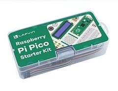 Raspberry Pi Pico Starter Kit with LCD1602, SG90 Servo Motor & Tutorial Guide