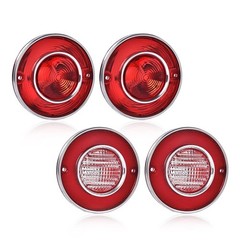 Tail Lights Assembly w/o Bulbs Corvette 1975-1979 Rear Backup Lights