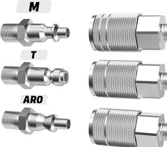 1/4 Air Plug with Hose Barb Industrial M-Fittings 1/4 Inch Flow Size. 1/4 Inc