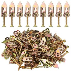 50x Drywall Self Drilling Anchors Screws Wall Anchor Expansion Hooks Heavy Duty