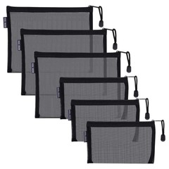 Bolsas De Malla De Nailon Con Cremallera Para Cosmeticos, 6 Bolsas De Maquil…