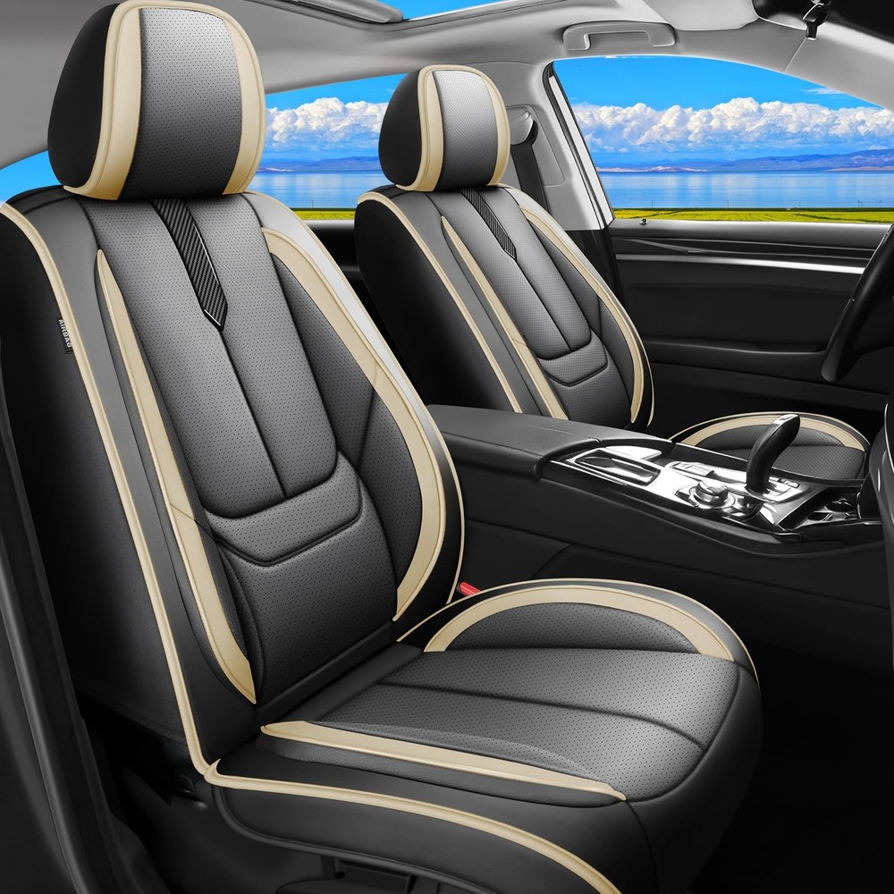 for Hyundai Sonata Seat Covers 2004-2026 Premium Waterproof Leather Airbag Full