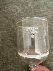 Chemglass & Pyrex Laboratory Filtration Funnels Lot G3 Fritted 600mL 350mL