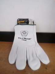 NEW TILLMAN 764M HEAVY DUTY PEARL TOP GRAIN COWHIDE DRIVERS GLOVES