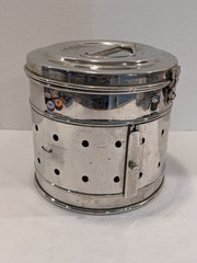 Vintage Industrial Medical Sterilizer Drum – Antique Surgical Autoclave Canister