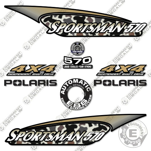 Fits Polaris Sportsman 570 Decal Kit ATV – 7 YEAR OUTDOOR 3M VINYL!