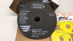 Norton 66253000267 Cutoff Wheel 8 x 0.60 x 1-1/4 38A601-JB25/3473467(Pack of 25)