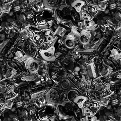 Engine Parts – 16″ x 48″ Hydrographic Film Hydro Dipping