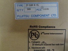 FUJITSU part #JY24H-K, Relays Power 5A 24VDC, Date Code 1121, 4 pcs