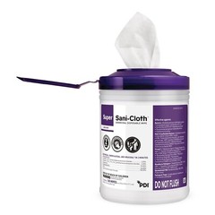 PDI Super Sani-Cloth Germicidal Disposable Cleaning Wipes Large Q55172 160/can