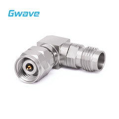 2.4mm Male to 2.4mm Female Adapter with Right Angle, DC – 50GHz