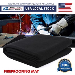 40″x40″ Welding Blanket Fireproof Flame Carbon Felt for Welders Retardant Fabric