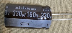50pcs Nichicon 330uF 160V 330MFD 160Volt Aluminum Electrolytic Capacitor NEW