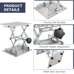 Lift Table Lab Stand Lifter, Scissor Lifting Jack Platform 8″X 8″, Stainless …
