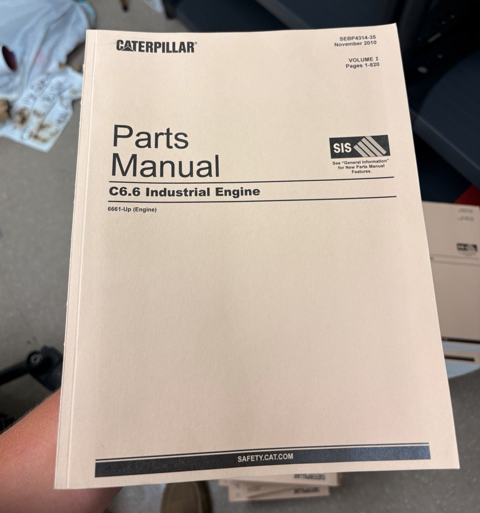 Caterpillar C6.6 Industrial Engine Parts Manual $140 a piece