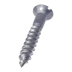 #12 Flat Head Wood Screws Stainless Steel Slotted Drive All Sizes in Listing