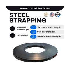 IDL Packaging 1/2″ x .020″ x 300′ Steel Strapping Coil (1100 Lbs Break Streng…