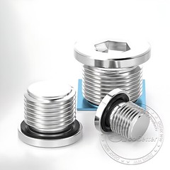 BSP Hydraulic Socket Blanking Plug A2 Stainless Countersunk End Plug Hex Socket