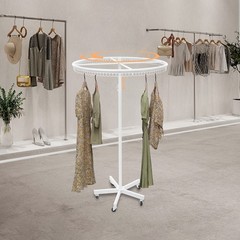 Round Clothing Rack Clothing Display Rack Floor-standing Garment Hanging Rack