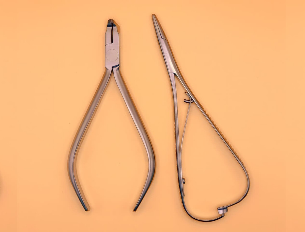 Hu-Friedy Mathieu Needle Holder 678-330 And Distal End Cutter Plier 678-101