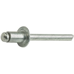 Aluminum Pop Rivets 1/8″ x 3/16″ Dome Head Blind 4-3 Gap .126-.187 Qty 100