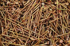 (2000) Torx T25 Star Flat Head 9 x 3 Yellow Zinc Type 17 Outdoor Wood Screw BULK