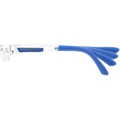 MCR Safety Dominator 3 Safety Glasses Clear Frame Ice Blue Mirror Lens