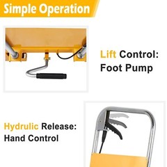 APOLLOLIFT 1-6pcs Multiple Platform Cart 1760lb Double Scissor Lift Cart Trolley