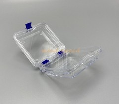 10x Denture False Inlay Teeth Membrane Case Hinged Display Jewelry Box 10x10x4cm