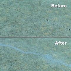 Easy Application 5.5 Oz Concrete Crack Filler – Grey, Interior/Exterior Use
