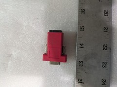 Verifone 13638-02 Null Modem Adapter Rev B Red DB9 Industrial Serial Cable OEM