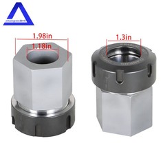 ER40 Hex + ER40 Square Collet Block Chuck Holder for CNC Lathe Engraving Machine