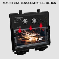 TRQWH Universal Fit Welder Magnifying Lens, 1.0 Diopter Cheater Lens (2-Pack)