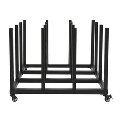 Mobile Blueprint Storage Stand With 16 Rolls Capacity Vinyl Roll Organizer