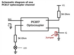PC817 4-Channel 3.6V-30V Optocoupler Isolation Board Voltage Converter Module