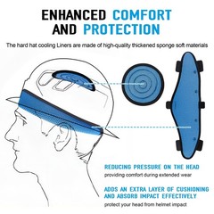 Hard Hat Top Pads and Sweatbands for Safety Helmet, Washable Hard Hat Cooling…