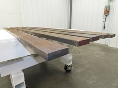 Mild Carbon Steel Rectangle Flat Bar 1″x 3-1/4″ x 86″ 80Lbs Lot of 5pcs