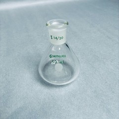 Chemglass Apollo Flask 50 ml Heavy Wall 14/20 Outer Joint – Lot of 3 Flasks