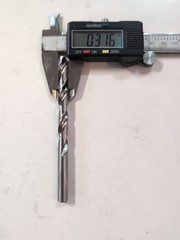 LETTER O DRILL BIT HSS VINTAGE [NEW YORK] “O” .316 8.03 mm (QTY: 1) USA NOS