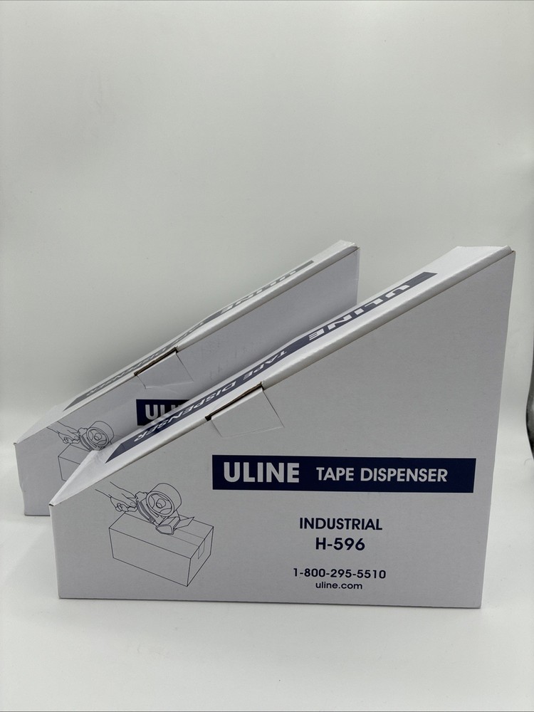 ULINE H-596 Side Load Industrial 3″ Tape Dispenser, Set of 2 New in Box