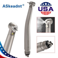 Dental High Speed LED E-generator Handpiece Standard Head 4 Spray 4H ASkeadnt sk