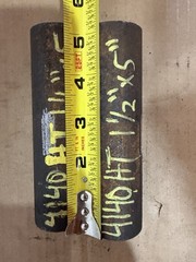 4140 Hot Rolled Steel Bar Round Stock Heat Treated 1 1/2” OD x ~ 5” Lot of 2