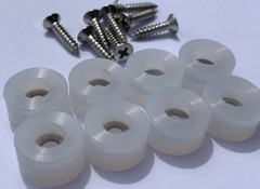 1/2″ DIA Silicone Rubber Bumpers Black White Clear Brown Stainless HIGH QUALITY