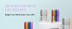 HIACRY 8 Pack Colorful Gel Ink Pens，Quick-Dry 0.7mm Fine Point Fidget Pens for