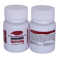 10 bottles 1 oz(29.6g) oral anesthetic gel Strawberry Prime Gel Bezoca ine 20%