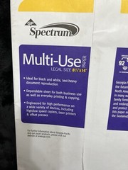 Spectrum Multi-Use Legal size paper 8.5”x 14” NEW IN PACKAGE 500 Sheets