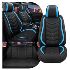 Car Seat Covers Mercedes-Benz GLE 350 2017-2026 Black Blue Nappa Leather